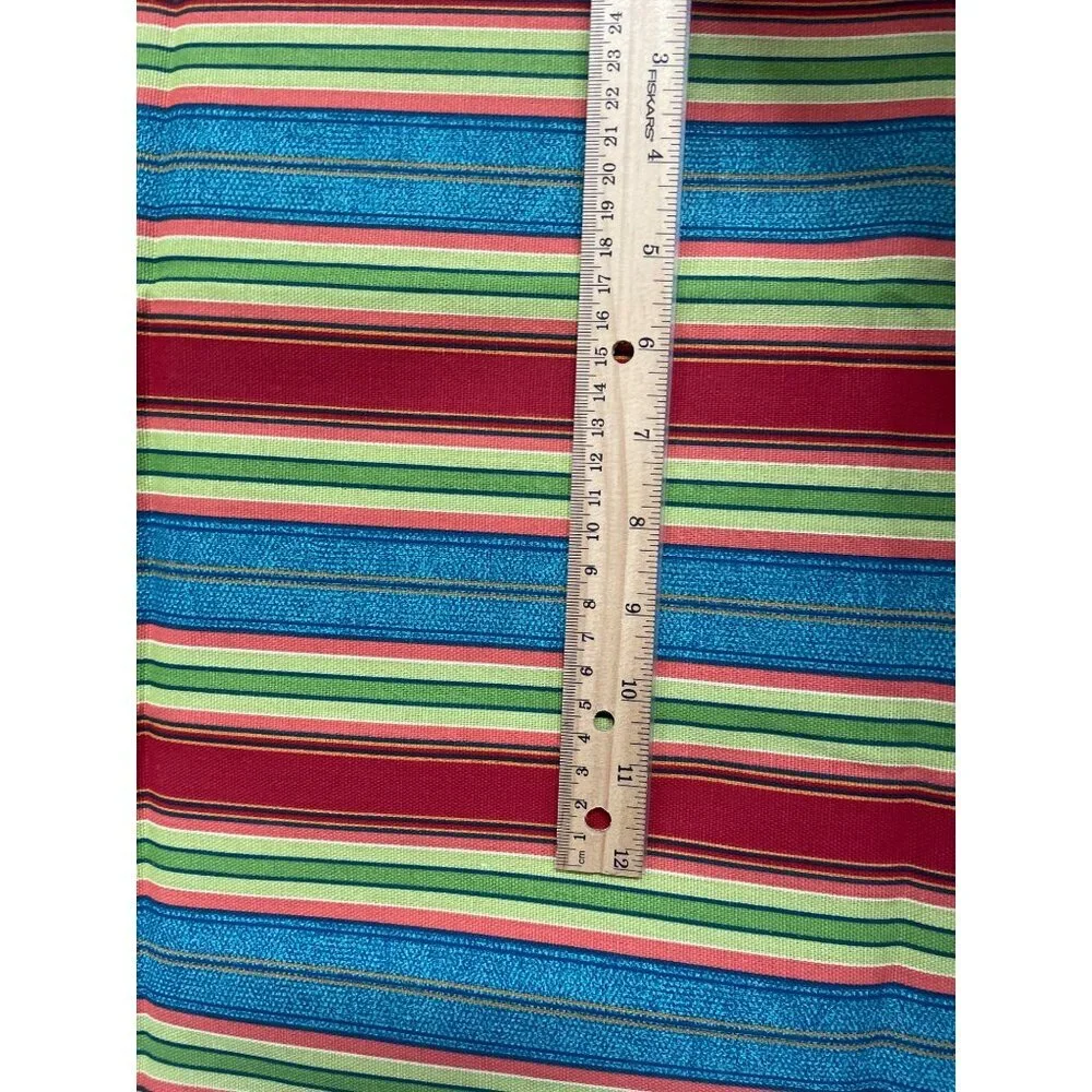 Hancock Fabrics Colorful Stripe Fabric Piece 2 YARDS Crafting Sewing‎ Upholstery